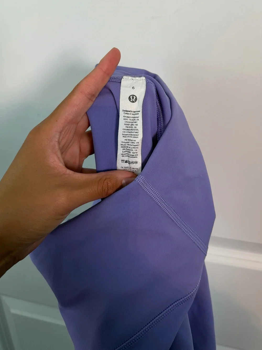 lululemon athletica Lavender High-Rise Stretch Leggings Size 6 WunderTrain